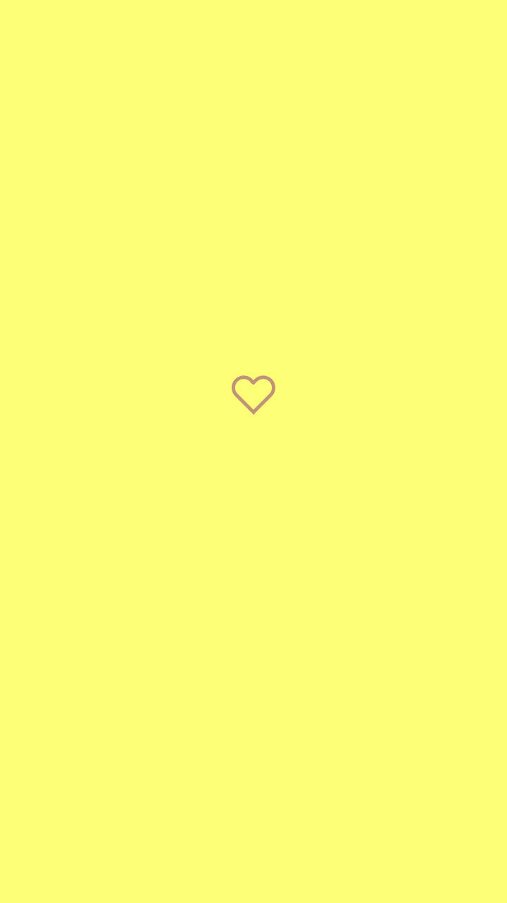 Gelbe Fläche mit kleinem Herz.